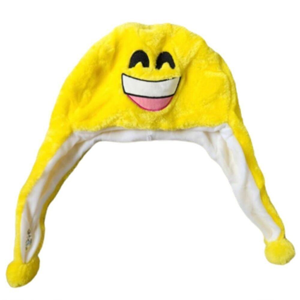 Big Smile Emoji Hoodie Hat || EUC